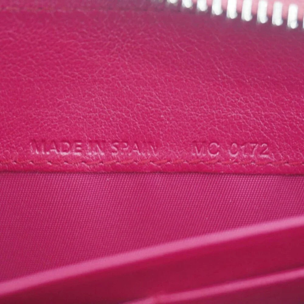 Christian Dior Lady Dior Patent Leather Zippy Wallet Red